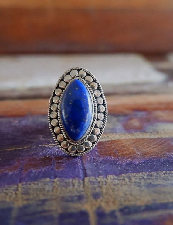 Zilveren ring met Lapis Lazuli - Revelery