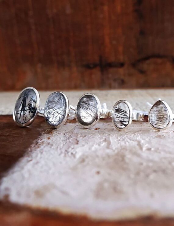 Zilveren ring met Rutielkwarts