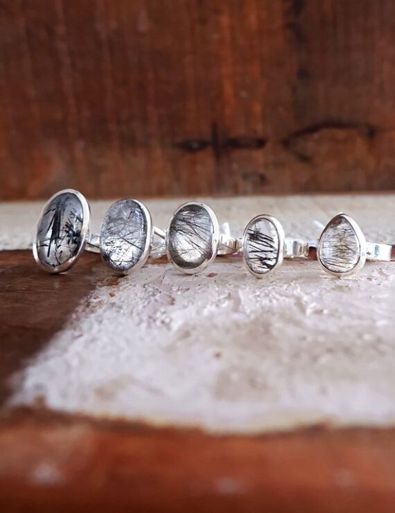 Zilveren ring met Rutielkwarts