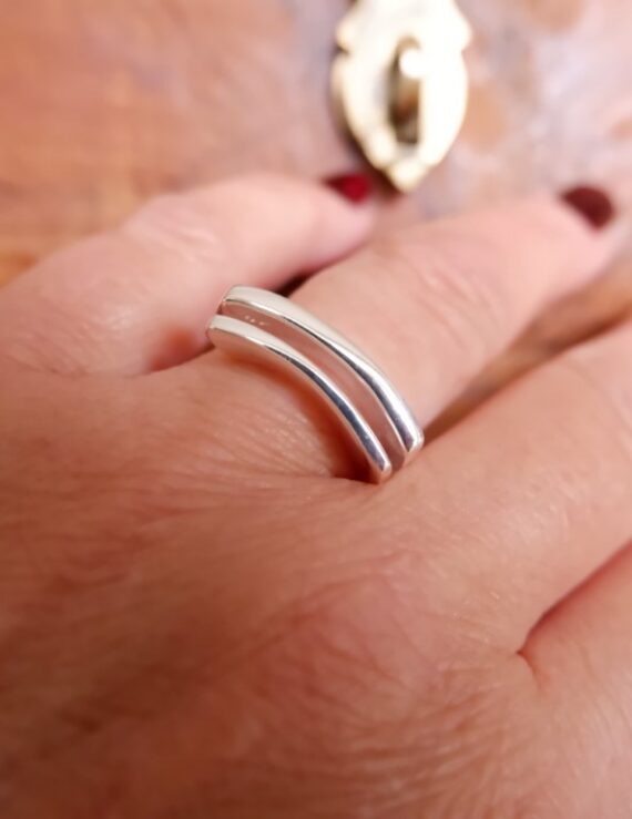 Smalle zilveren ring